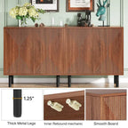 Mobile credenza a buffet da 58 pollici con ante, mobiletto indipendente