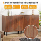 Mobile credenza a buffet da 58 pollici con ante, mobiletto indipendente