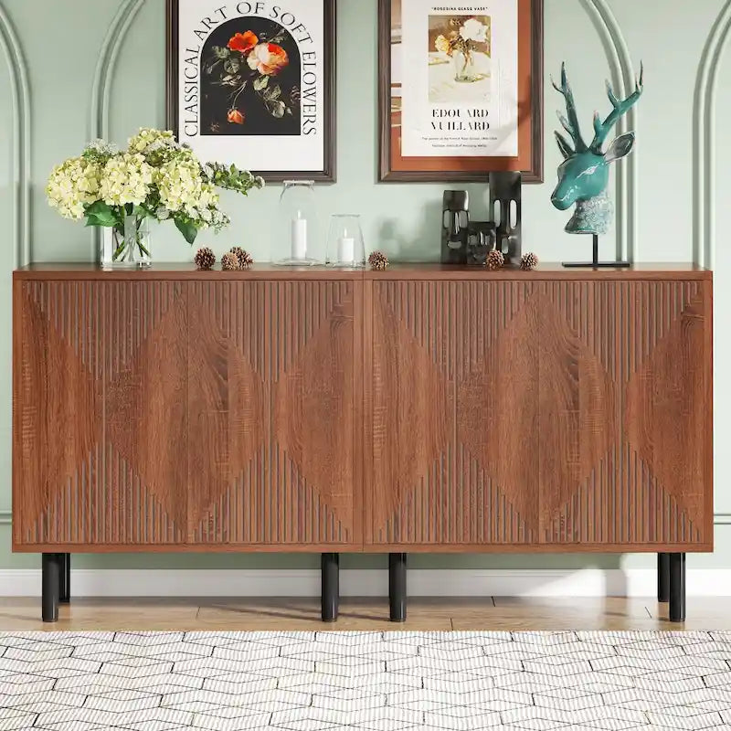 Mobile credenza a buffet da 58 pollici con ante, mobiletto indipendente