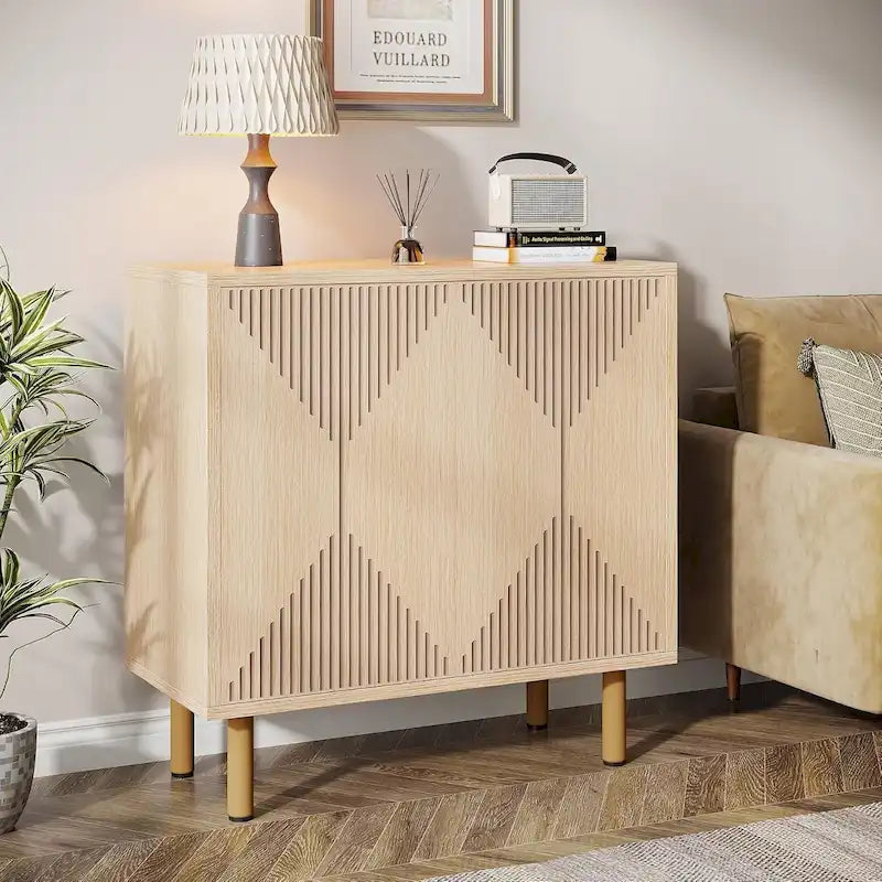 Mobile credenza a buffet da 58 pollici con ante, mobiletto indipendente