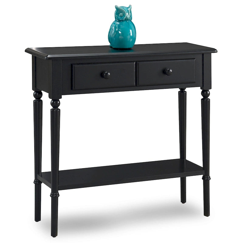 Leick Home Tavolino Consolle Stretto da Ingresso o Divano con Un Cassetto, Stile Costiero