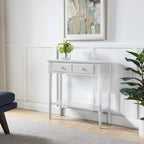 Leick Home Tavolino Consolle Stretto da Ingresso o Divano con Un Cassetto, Stile Costiero