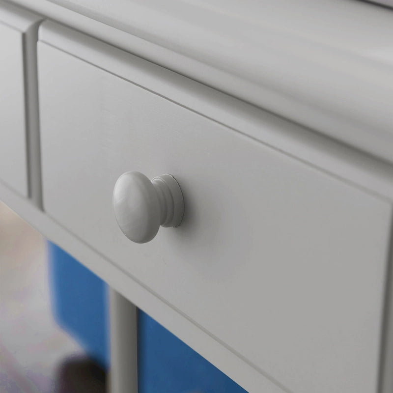 Leick Home Tavolino Consolle Stretto da Ingresso o Divano con Un Cassetto, Stile Costiero
