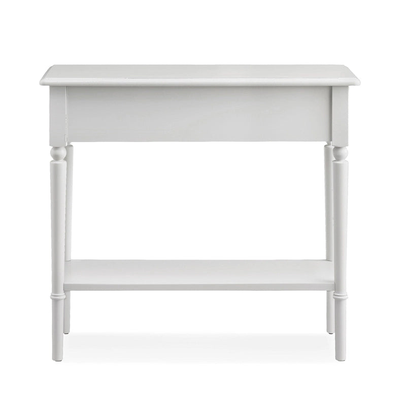 Leick Home Tavolino Consolle Stretto da Ingresso o Divano con Un Cassetto, Stile Costiero