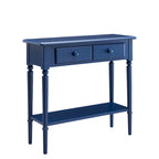 Leick Home Tavolino Consolle Stretto da Ingresso o Divano con Un Cassetto, Stile Costiero