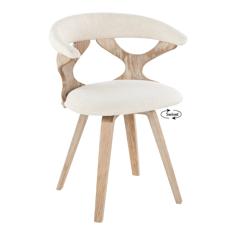Chaise de salle à manger/chaise d'appoint pivotante moderne de style Mid-Century Carson Carrington Viby - N/A