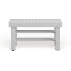 Le banc à chaussures en bois massif Waggoner The Gray Barn