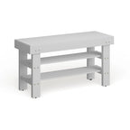 Le banc à chaussures en bois massif Waggoner The Gray Barn