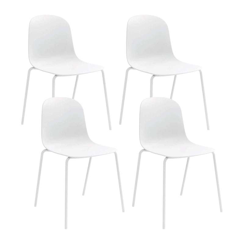 Lot de 4 chaises de salle à manger empilables Serena