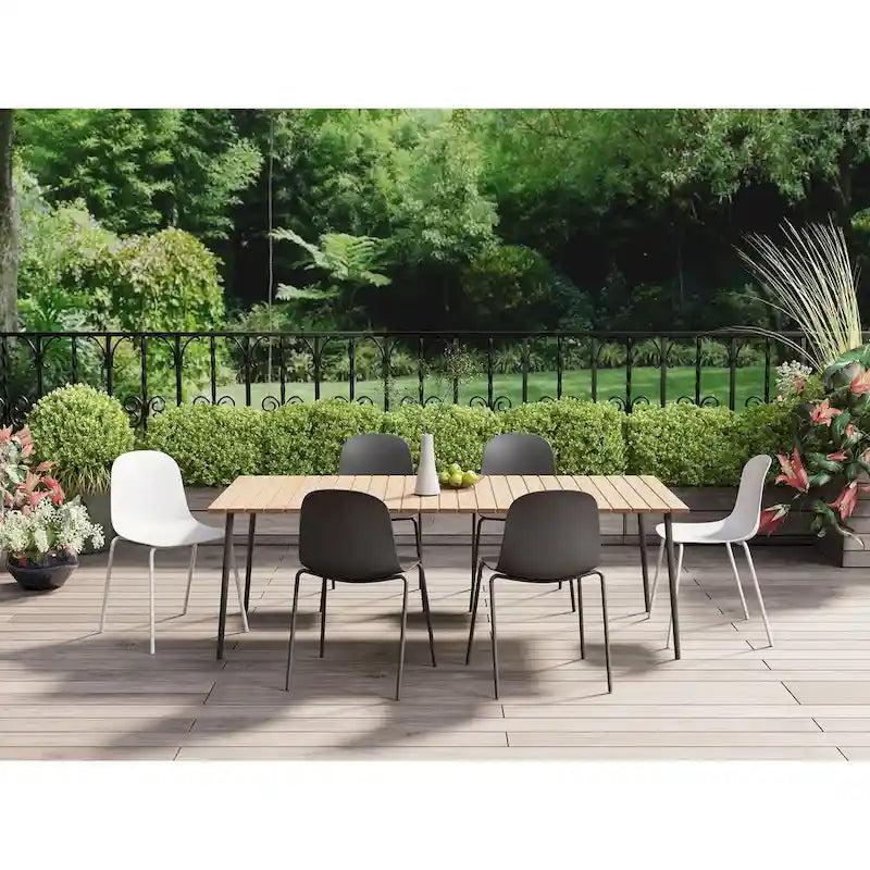 Serena - Set di 4 sedie impilabili da pranzo