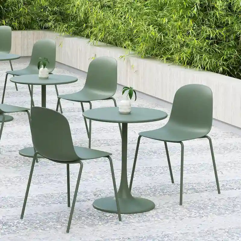 Serena - Set di 4 sedie impilabili da pranzo