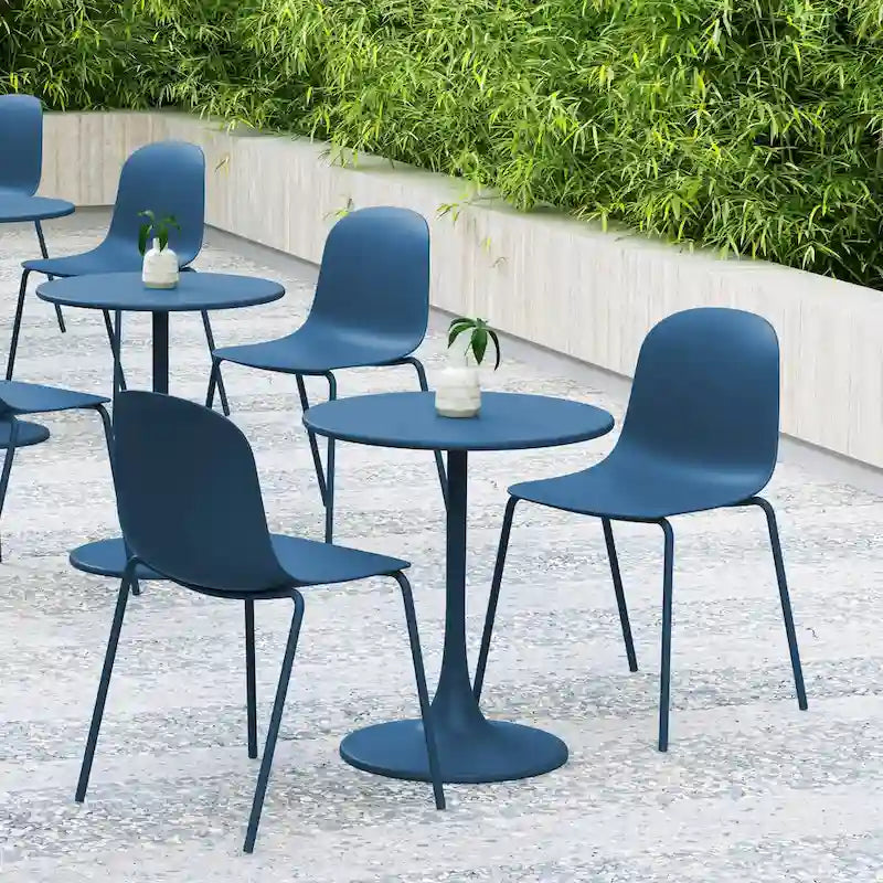 Serena - Set di 4 sedie impilabili da pranzo