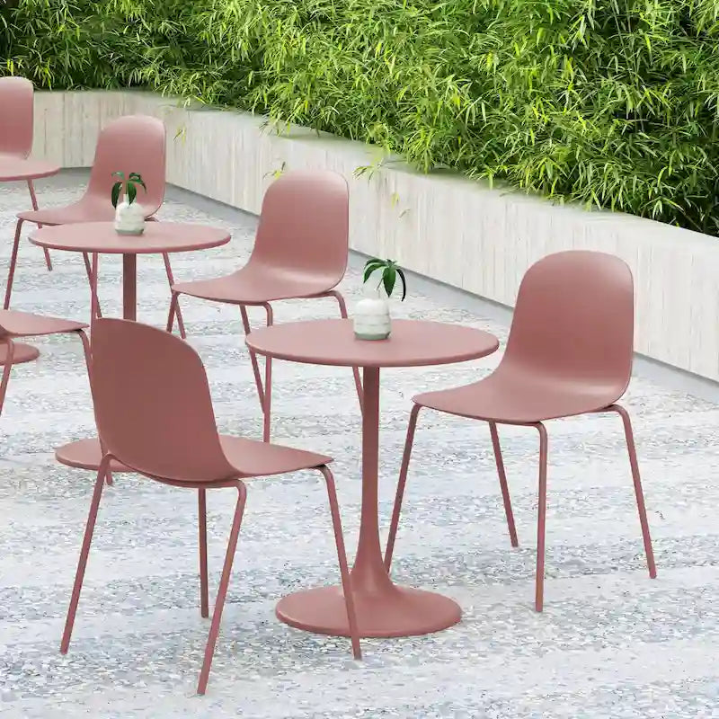 Serena - Set di 4 sedie impilabili da pranzo