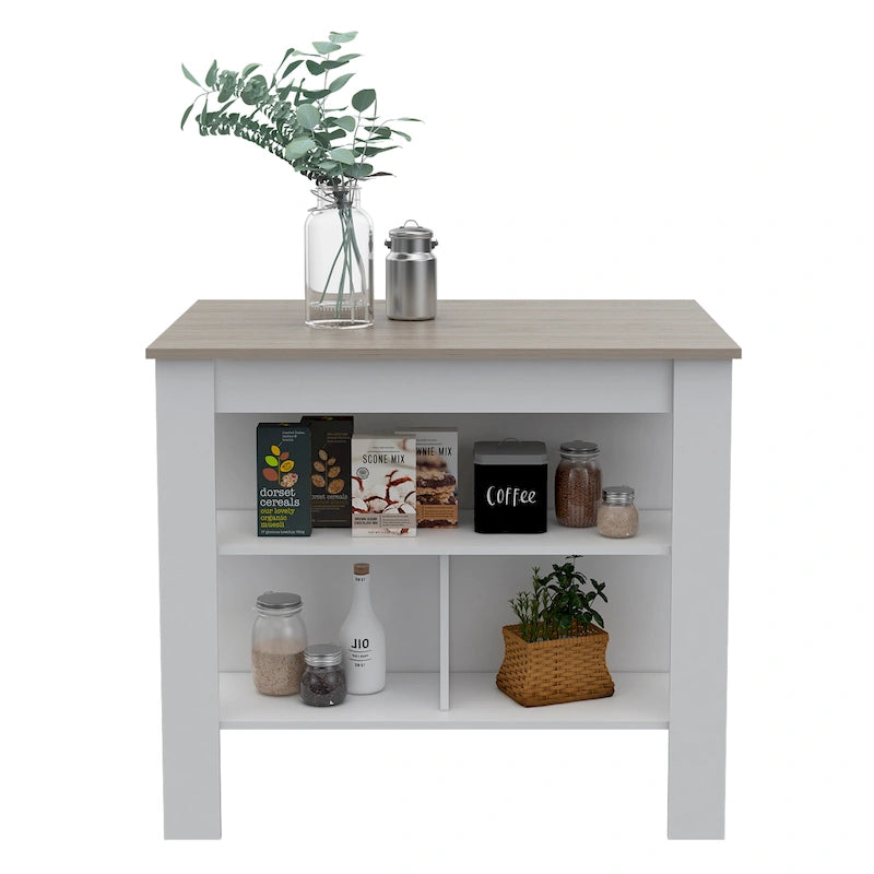 Isola da Cucina con Superficie Antibatterica FM Furniture Brooklyn
