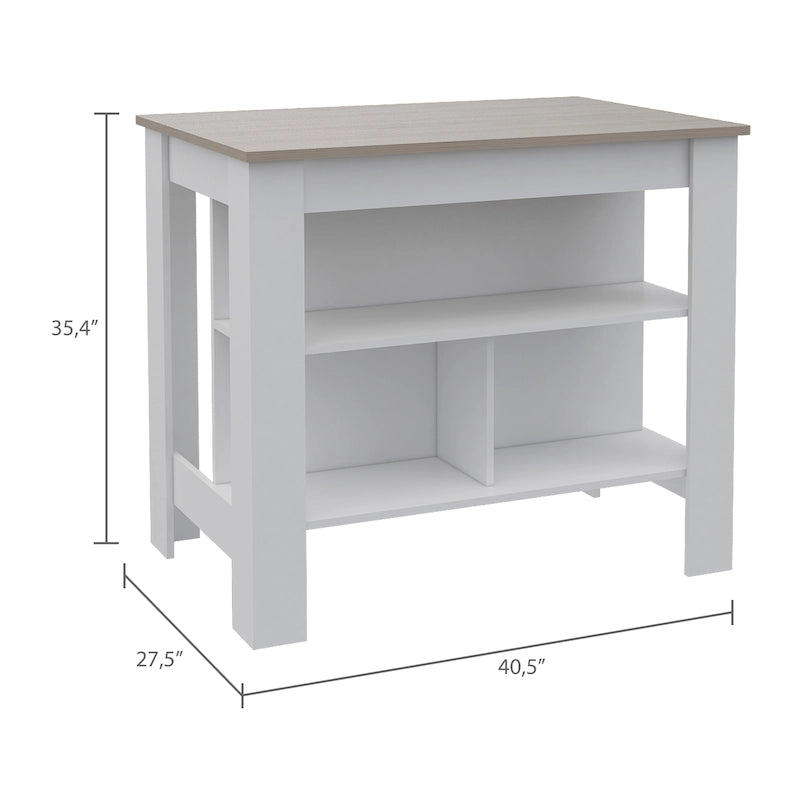 Isola da Cucina con Superficie Antibatterica FM Furniture Brooklyn