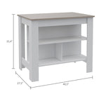 Isola da Cucina con Superficie Antibatterica FM Furniture Brooklyn