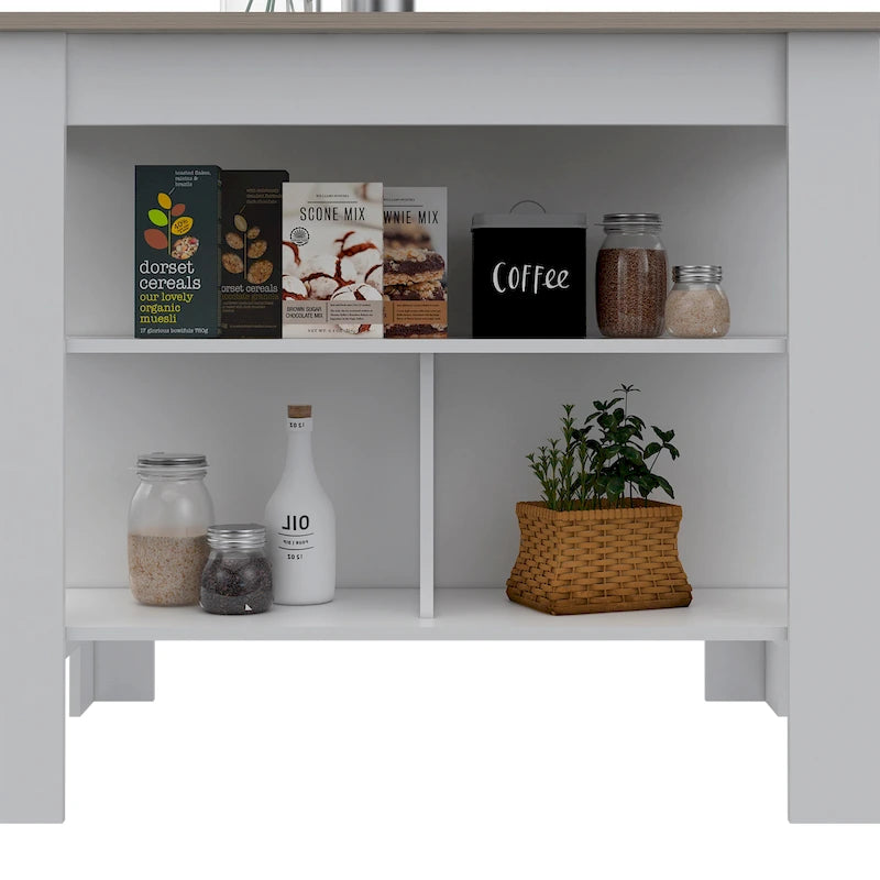 Isola da Cucina con Superficie Antibatterica FM Furniture Brooklyn