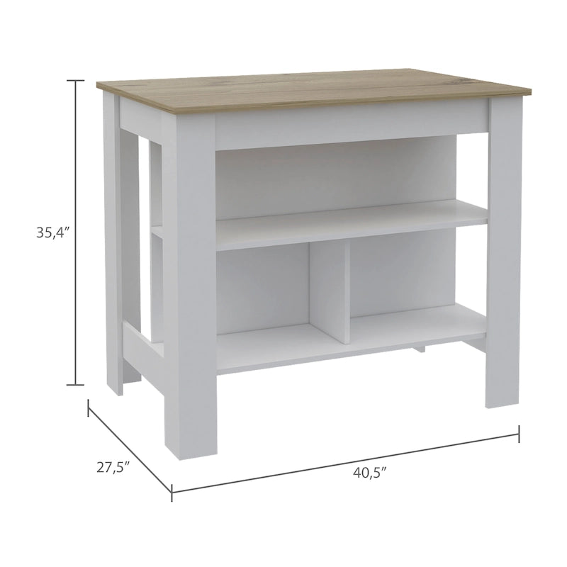 Isola da Cucina con Superficie Antibatterica FM Furniture Brooklyn