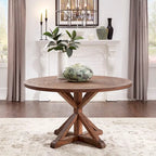 Table à manger ronde Benchwright marron par iNSPIRE Q Artisan