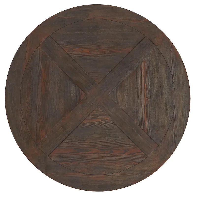 Table à manger ronde Benchwright marron par iNSPIRE Q Artisan