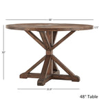 Table à manger ronde Benchwright marron par iNSPIRE Q Artisan