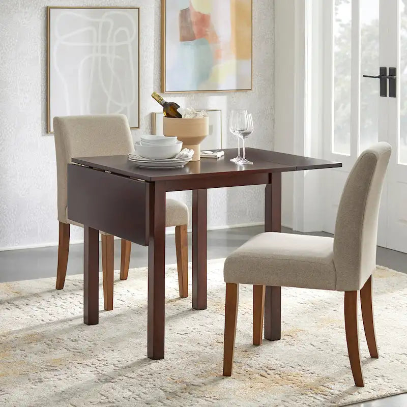 Set da pranzo a 3 pezzi con ante a ribalta Jordan Simple Living