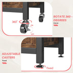 Supporto per microonde da 80 cm con armadietto e ripiani regolabili in altezza per cucina