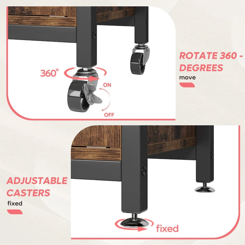 Supporto per microonde da 80 cm con armadietto e ripiani regolabili in altezza per cucina