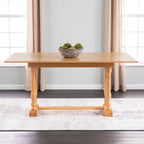SEI Furniture Tavolo da pranzo a consolle con cavalletto a ribalta stile rustico Eddlewood