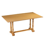 SEI Furniture Tavolo da pranzo a consolle con cavalletto a ribalta stile rustico Eddlewood