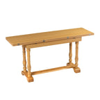 SEI Furniture Tavolo da pranzo a consolle con cavalletto a ribalta stile rustico Eddlewood