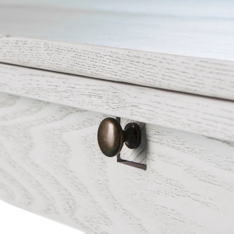 SEI Furniture Tavolo da pranzo a consolle con cavalletto a ribalta stile rustico Eddlewood