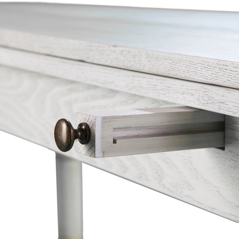 SEI Furniture Tavolo da pranzo a consolle con cavalletto a ribalta stile rustico Eddlewood