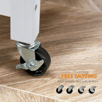 HOMCOM Carrello da Cucina Compatto con Ruote, Carrello Multiuso con Ripiano e Cassetto per Sala da Pranzo