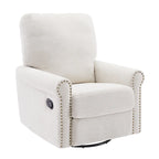 Heido Poltrona Relax Reclinabile Manuale con Funzione Girevole a 360 Gradi, Set da 2