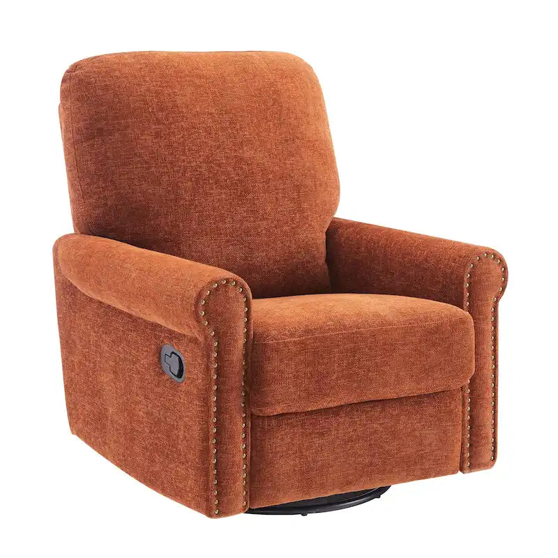 Heido Poltrona Relax Reclinabile Manuale con Funzione Girevole a 360 Gradi, Set da 2