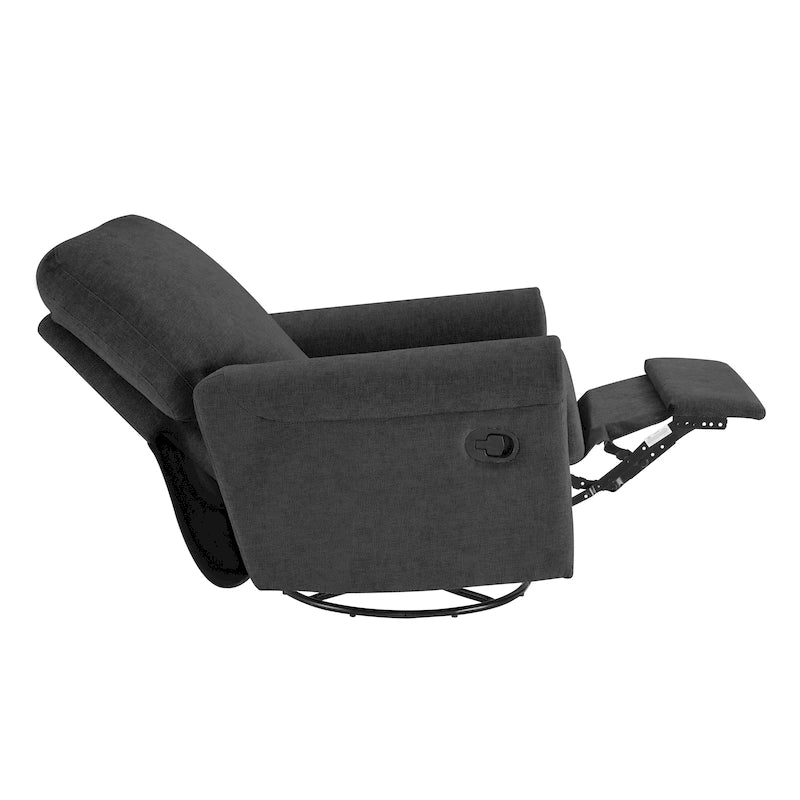 Heido Poltrona Relax Reclinabile Manuale con Funzione Girevole a 360 Gradi, Set da 2