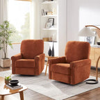 Heido Poltrona Relax Reclinabile Manuale con Funzione Girevole a 360 Gradi, Set da 2