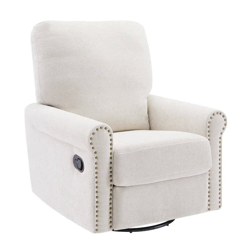 Heido Poltrona Relax Reclinabile Manuale con Funzione Girevole a 360 Gradi, Set da 2