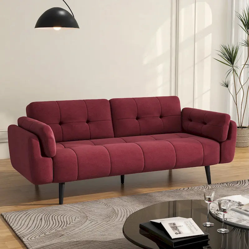 Divano Letto Convertibile Moderno con Schienale Regolabile