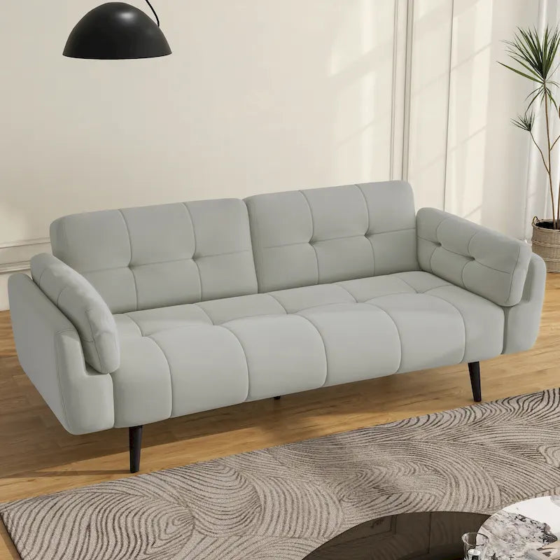 Divano Letto Convertibile Moderno con Schienale Regolabile