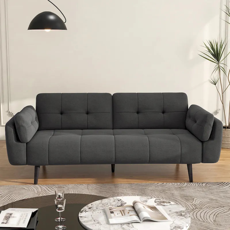Divano Letto Convertibile Moderno con Schienale Regolabile