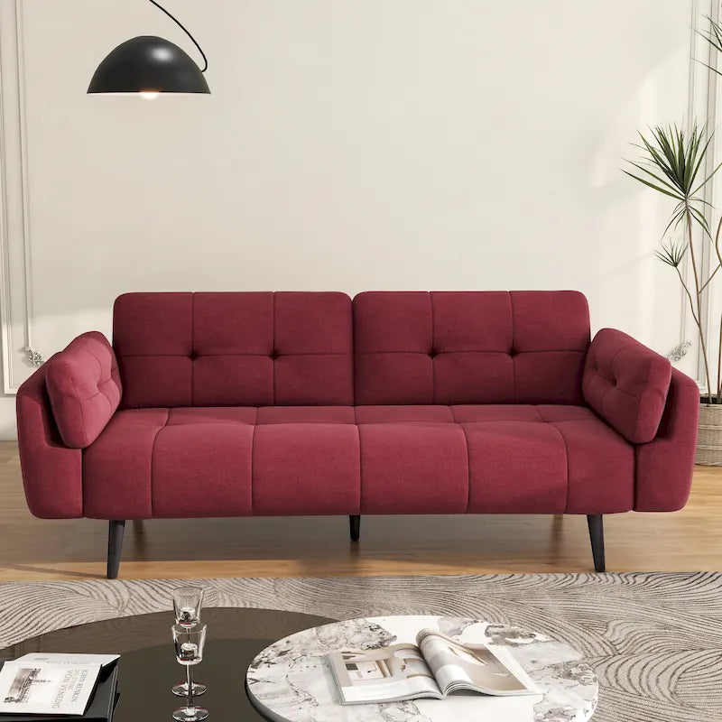Divano Letto Convertibile Moderno con Schienale Regolabile