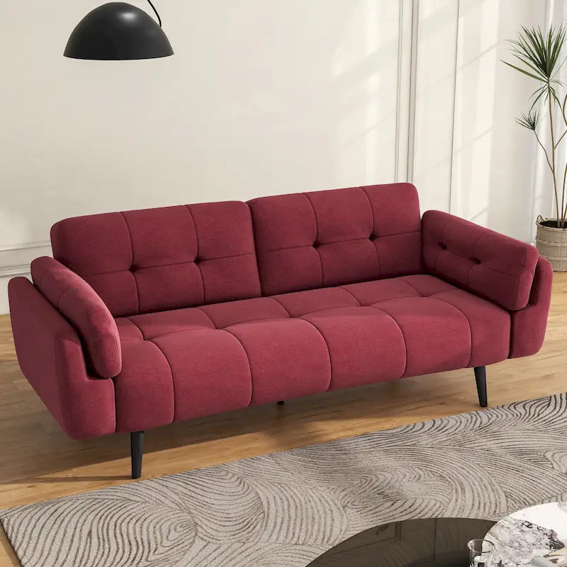Divano Letto Convertibile Moderno con Schienale Regolabile