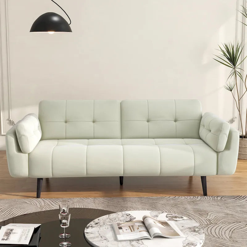 Divano Letto Convertibile Moderno con Schienale Regolabile