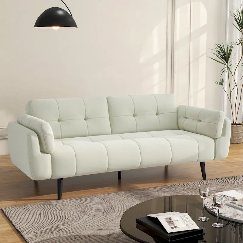 Divano Letto Convertibile Moderno con Schienale Regolabile