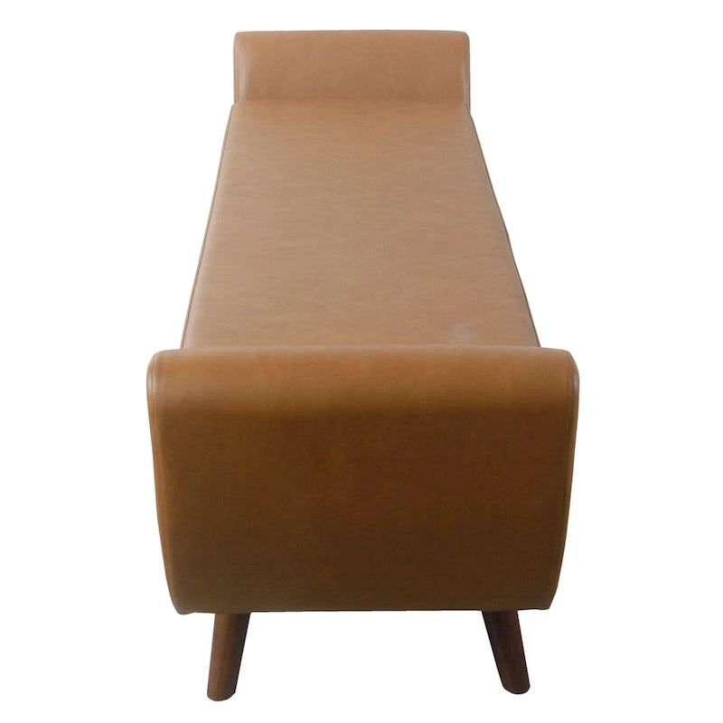 Panca Contenitore Moderna HomePop con Gambe in Legno