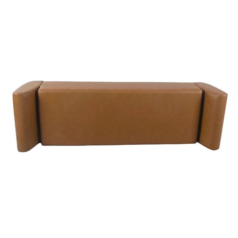 Panca Contenitore Moderna HomePop con Gambe in Legno