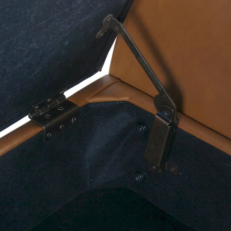 Panca Contenitore Moderna HomePop con Gambe in Legno