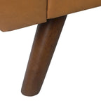 Panca Contenitore Moderna HomePop con Gambe in Legno